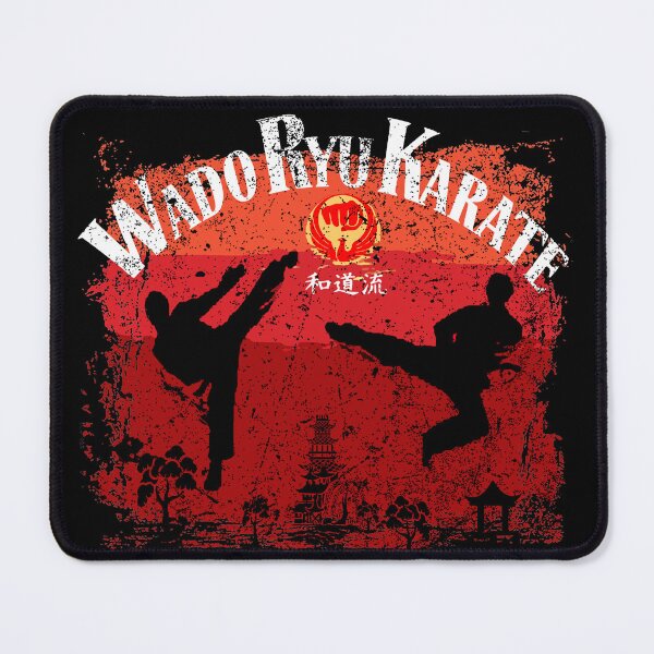 Item preview, Age Worn Vintage Wado Ryu Karate Dojo Sign, Retro Martial Arts Design designed and sold by Zanshin-Art.