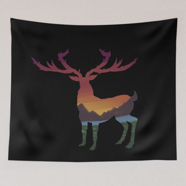 Item preview, Guardian Deer Landscape designed and sold by munsterart.