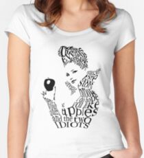 The Evil Queen - Calligram - color WHITE Women's Fitted Scoop T-Shirt