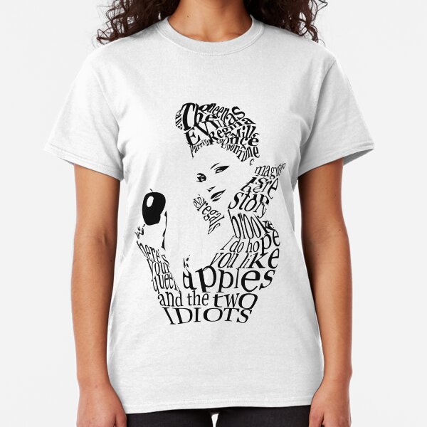 The Evil Queen - Calligram - color WHITE Classic T-Shirt