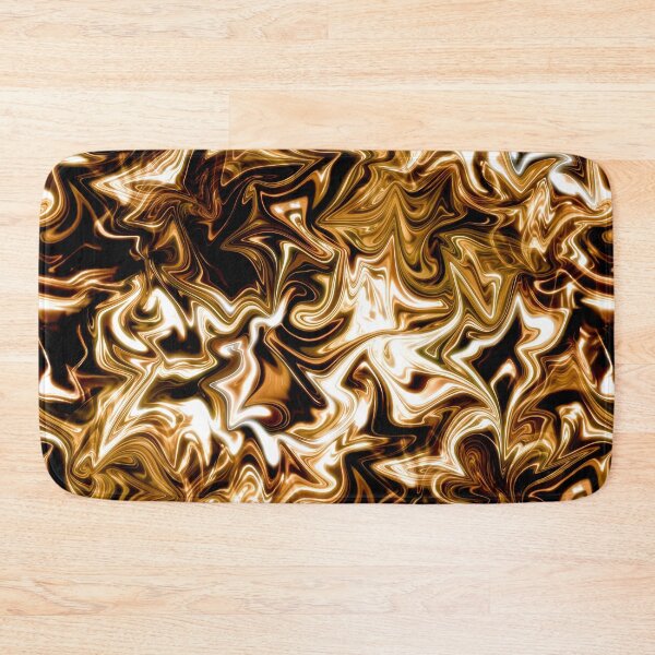 Item preview, Glowing Liquid Gold: Golden Black Marbled Texture designed and sold by nimreninmu.