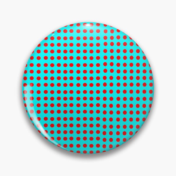 Item preview, Turquoise with red dots: pop of color, wow factor, decor, accent piece, gift idea, stickers, phone covers, coffee cups, wall clock designed and sold by Becky Hunter.