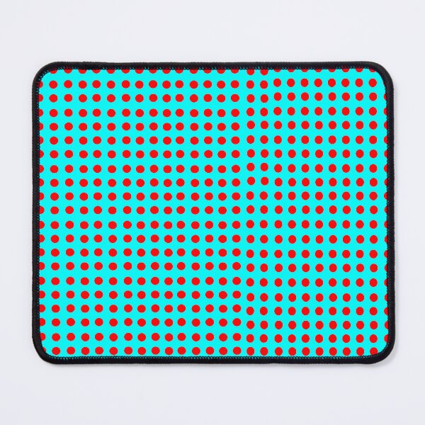 Item preview, Turquoise with red dots: pop of color, wow factor, decor, accent piece, gift idea, stickers, phone covers, coffee cups, wall clock designed and sold by Becky Hunter.
