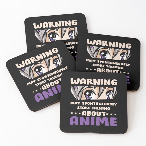 Item preview, Warning May Spontaneously Start Talking About Anime designed and sold by patternprint1.
