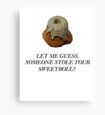 Skyrim - Sweetroll Canvas Print