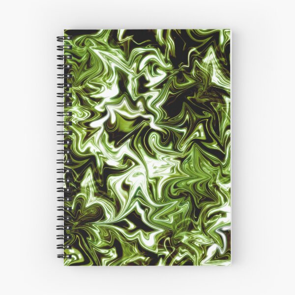 Item preview, Glowing Grass Green: Green and Black Abstract designed and sold by nimreninmu.