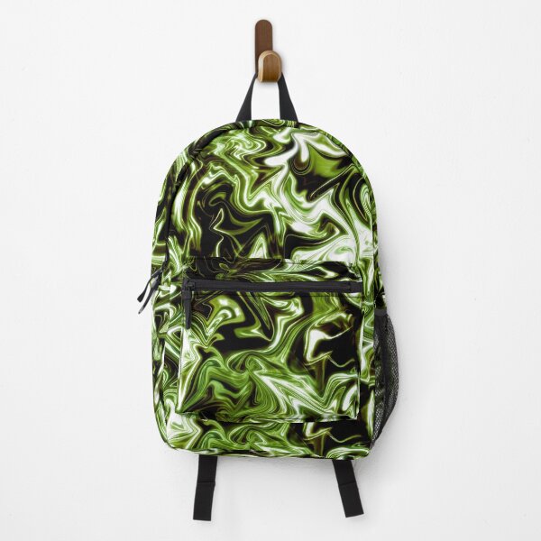Item preview, Glowing Grass Green: Green and Black Abstract designed and sold by nimreninmu.