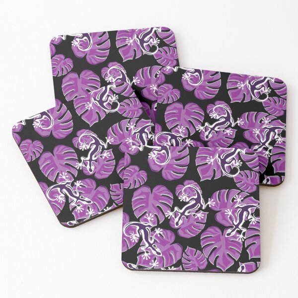 Item preview, Geckos And Purple Leaves | Repeating Pattern designed and sold by TMBTM.