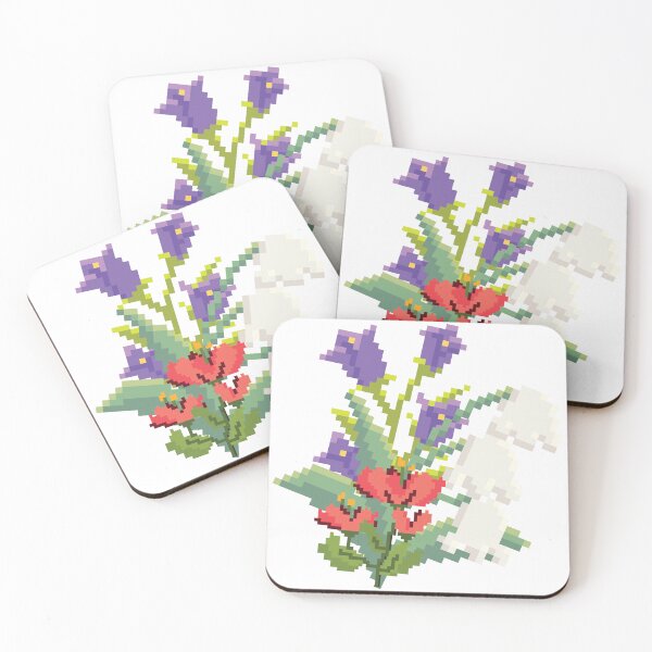 Item preview, Flower pixel art designed and sold by Muzmeu.