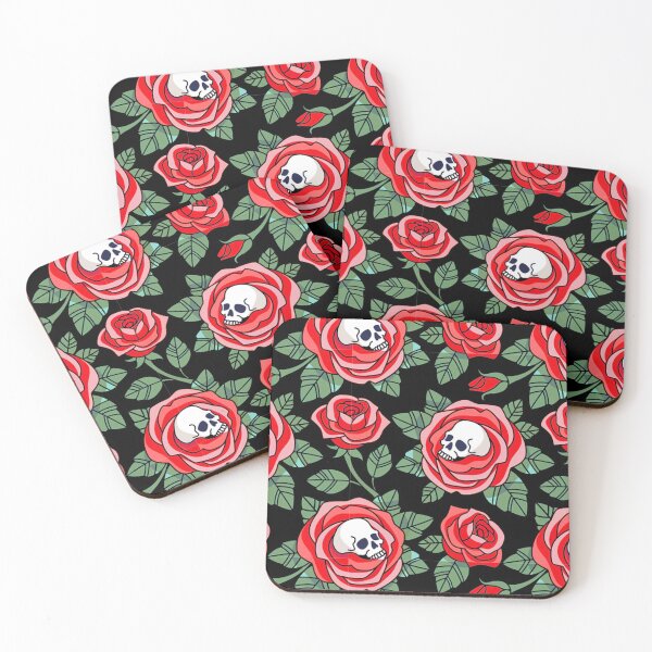 Item preview, Rosebud Skulls (1) designed and sold by Roguejackalope.