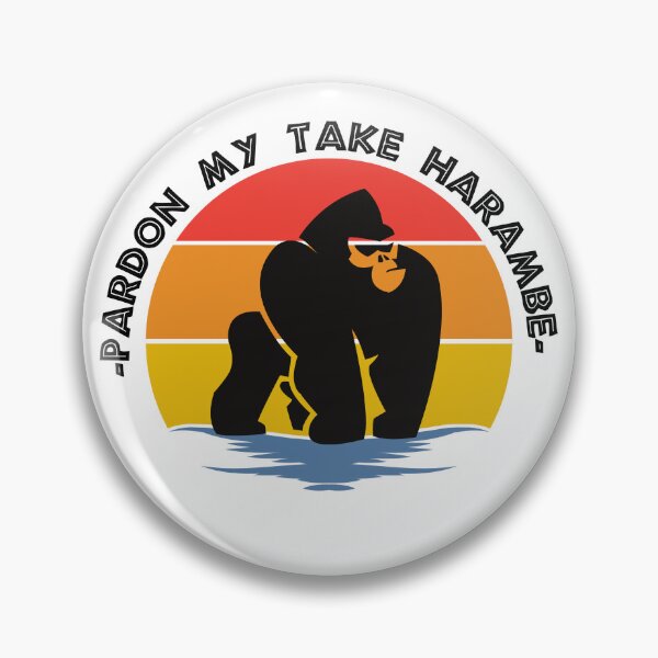 Item preview, Pardon My Take Harambe Gorilla Sunset Retro  designed and sold by TheWildFlix.