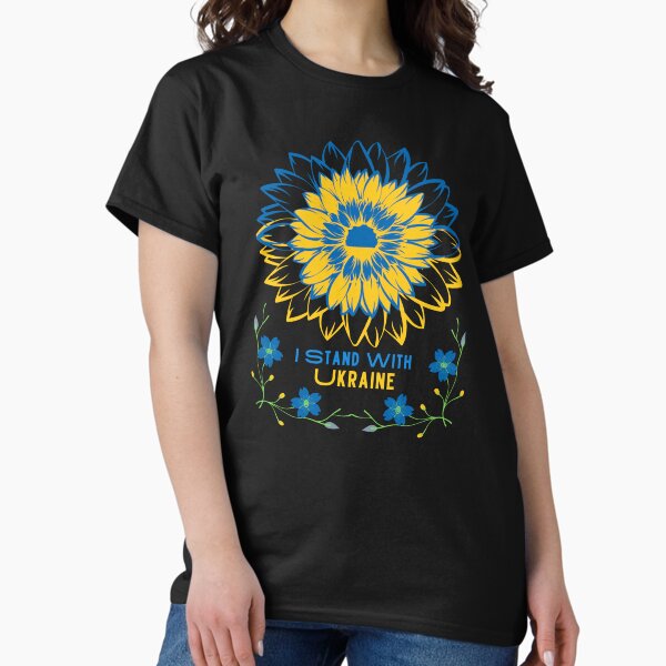 Item preview, Je suis avec le drapeau ukrainien de tournesol d'Ukraine, amant ukrainien designed and sold by Sunrise-Art.