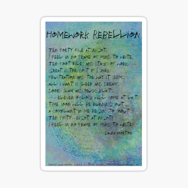 Item preview, Homework Rebellion designed and sold by Dawna Morton.