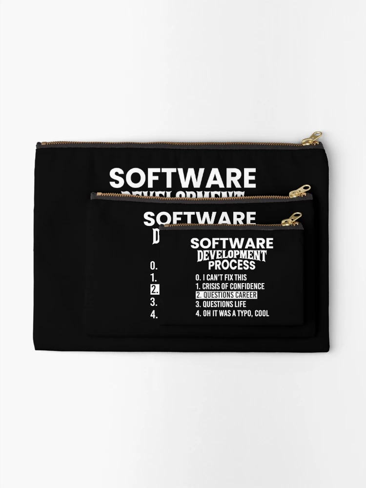 Thumbnail 2 of 4, Zipper Pouch, Software Development Process Python Coding designed and sold by SanaiColton.