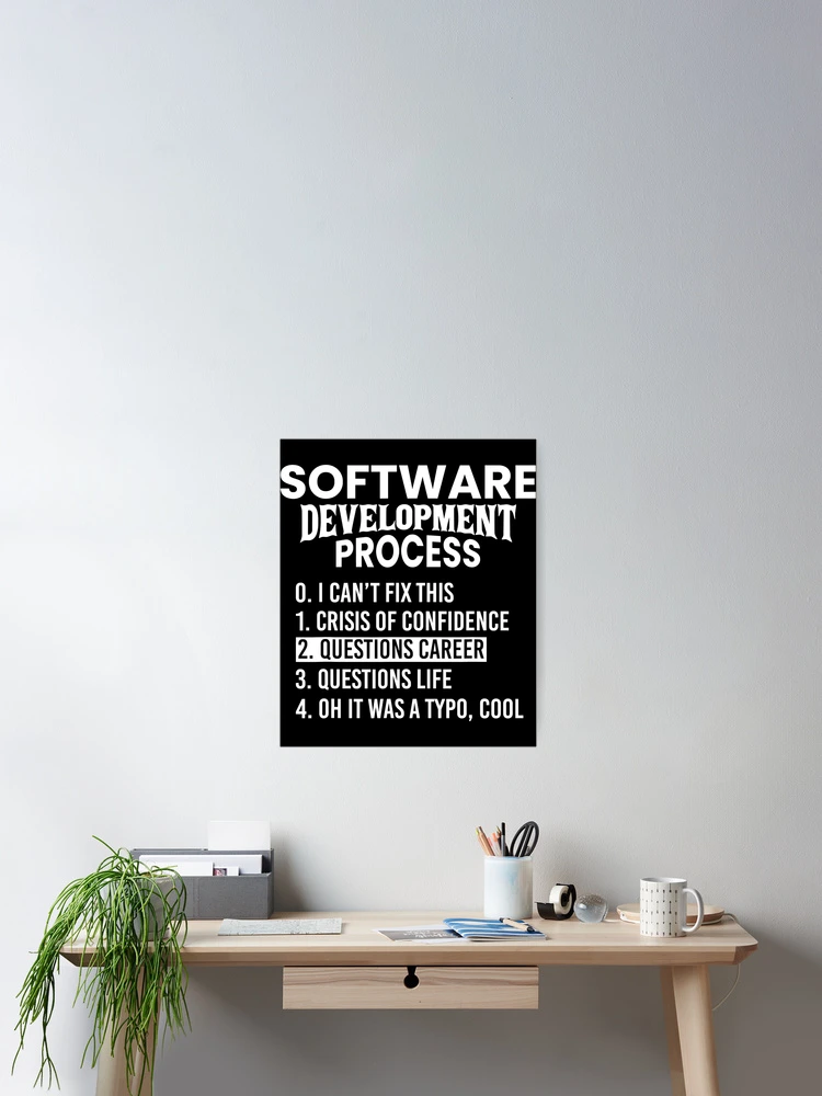Thumbnail 2 of 3, Poster, Software Development Process Python Coding designed and sold by SanaiColton.