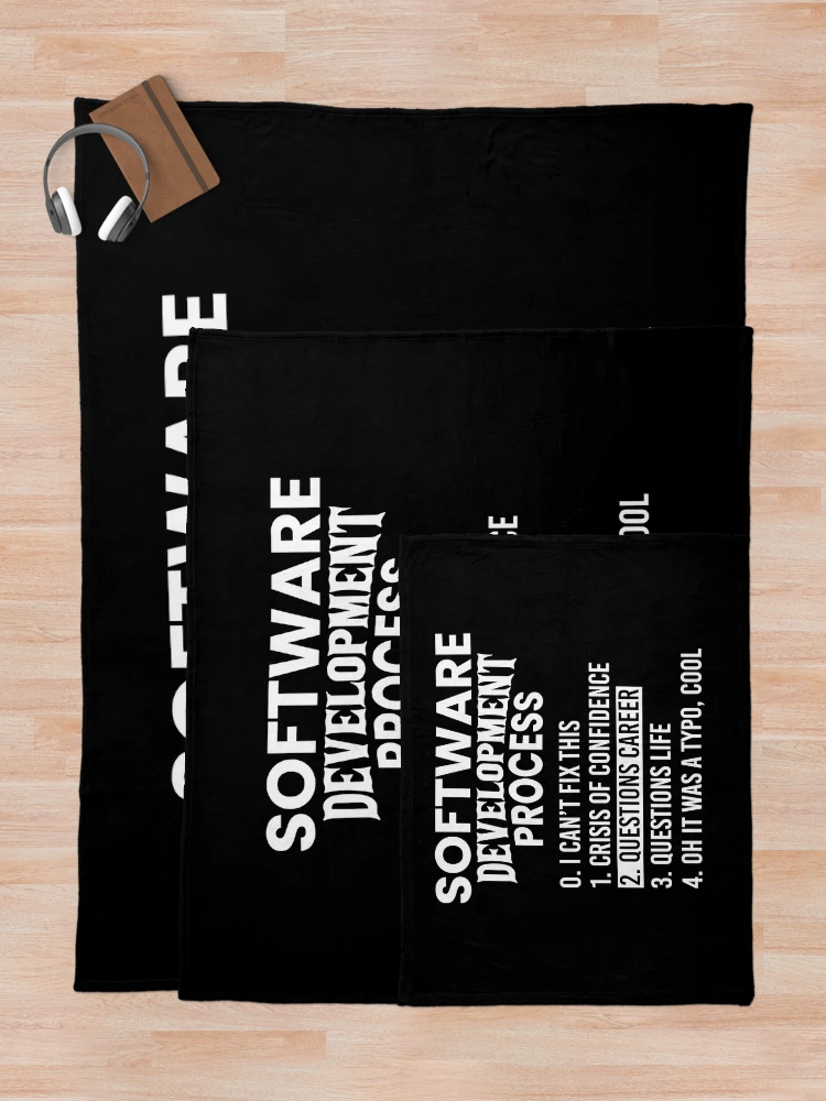Thumbnail 5 of 6, Throw Blanket, Software Development Process Python Coding designed and sold by SanaiColton.