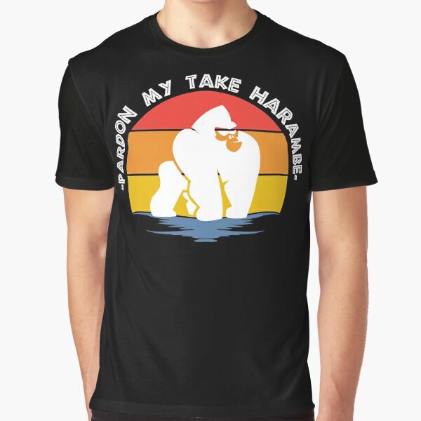 PMT Harambe T-shirt, rip Harambe Sticker for Sale by HZI-STORE