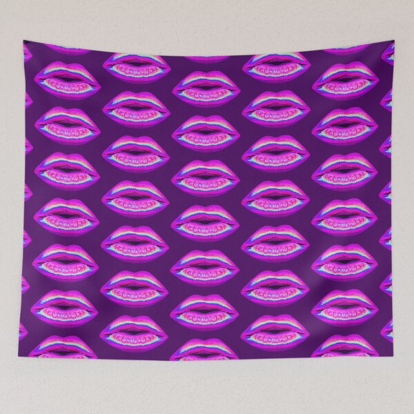 Item preview, Hot Pink Lips Vaporwave designed and sold by Lori P.