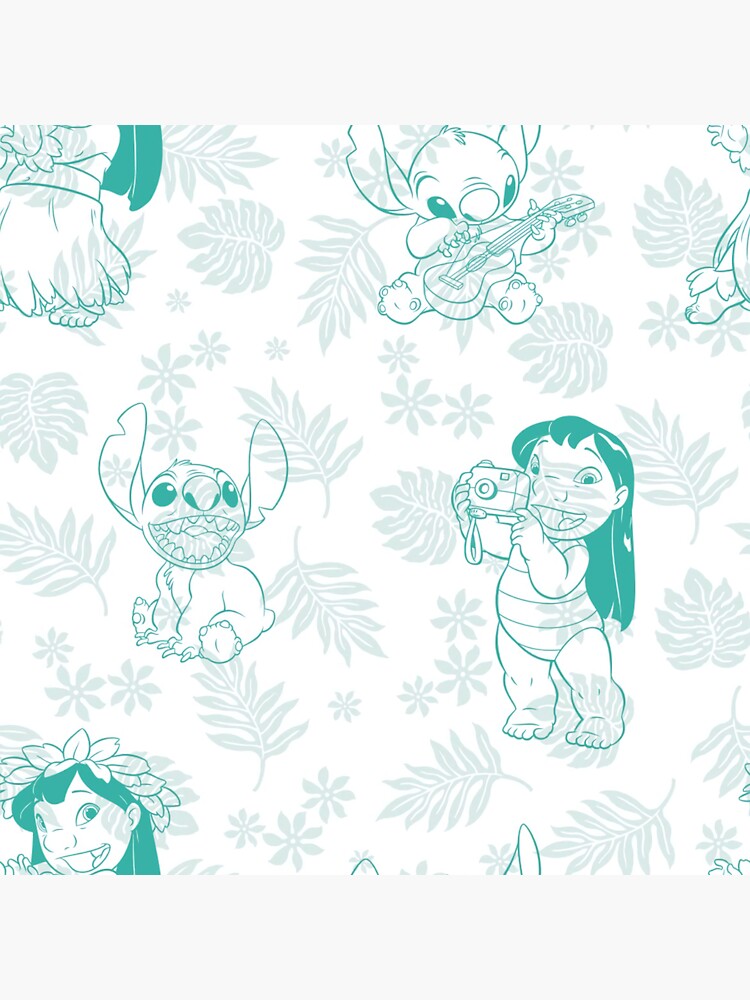 Lilo & Stitch Pineapple Pattern Sticker for Sale by ThompsonBeauty