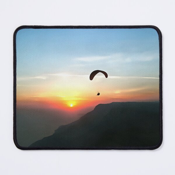 Item preview, Sunset Paraglide Wanderlust Extreme Sports Art designed and sold by taiche.