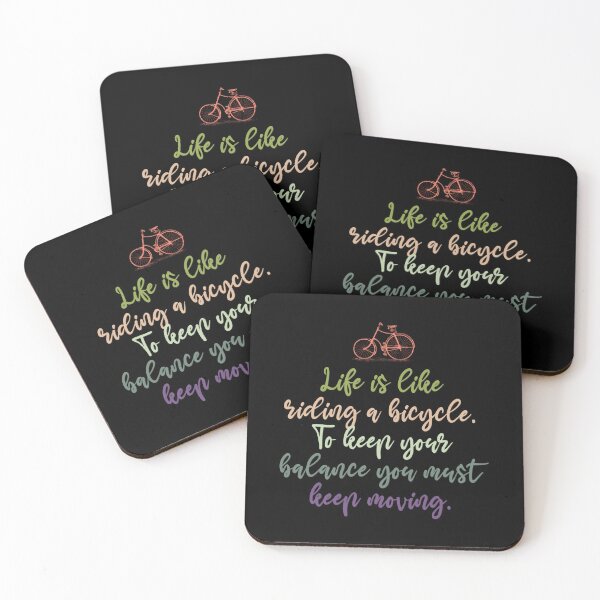 Item preview, Life Is Like Riding a Bicycle. To Keep Your Balance You Must Keep Moving designed and sold by portokalis.