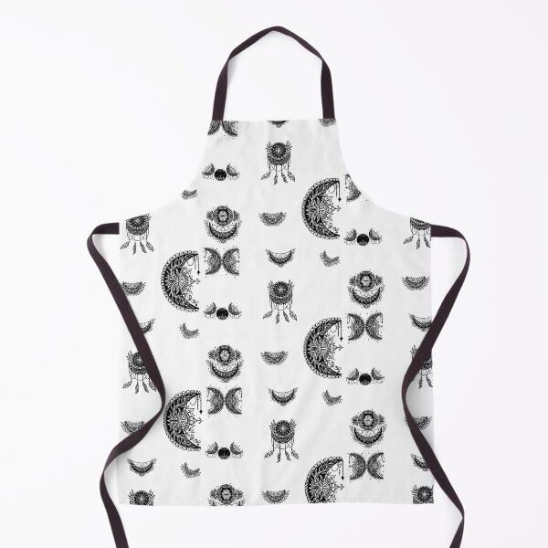 Item preview, Black Floral Crescent Moon Sticker Sheet, Moon Wildflowers, Moon Mandala designed and sold by Black11Flamingo.