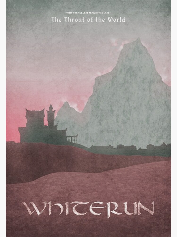 Discover Skyrim - Whiterun Premium Matte Vertical Poster