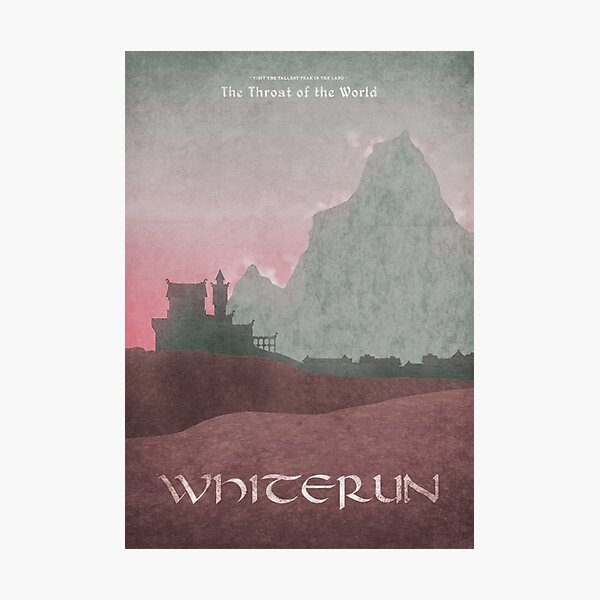 Skyrim - Whiterun Photographic Print