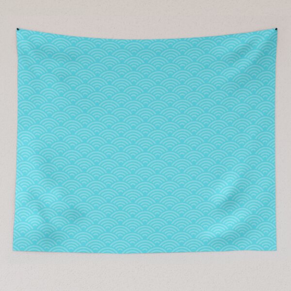 Item preview, Japanese Seigaiha Pattern in Ocean Color designed and sold by Takeda-art.