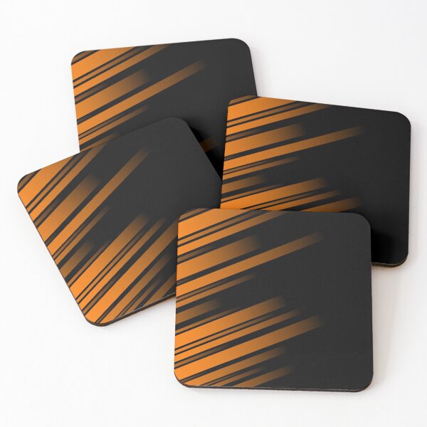 Item preview, Abstract Ekai Orange and Black Striped designed and sold by SoccaTamam.