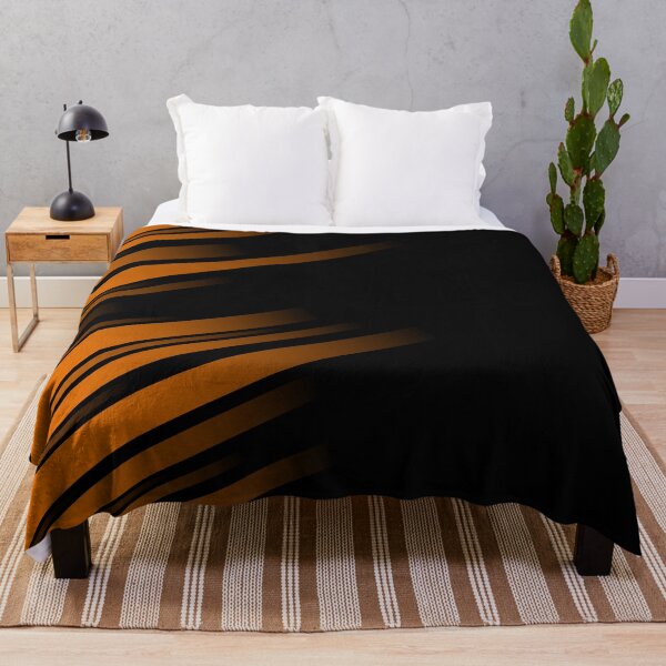 Item preview, Abstract Ekai Orange and Black Striped designed and sold by SoccaTamam.