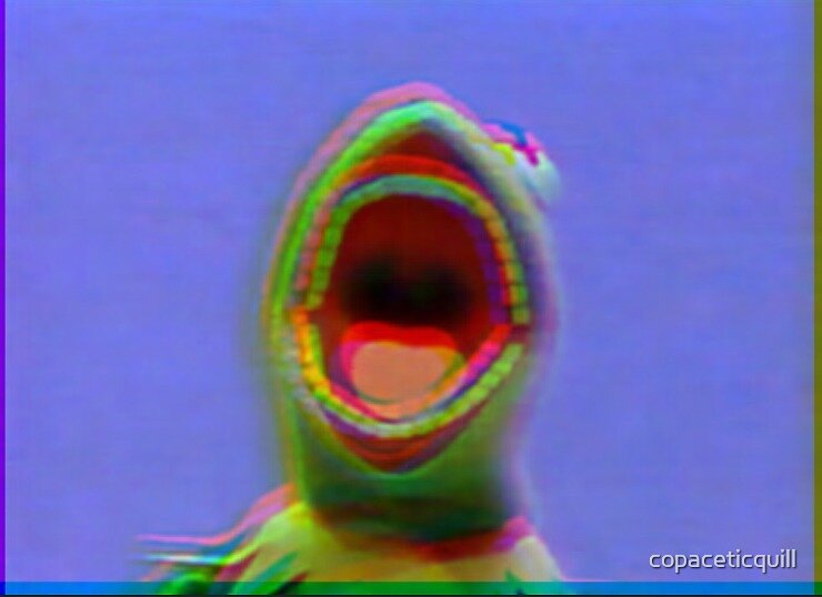 "kermit screaming meme" by copaceticquill Redbubble