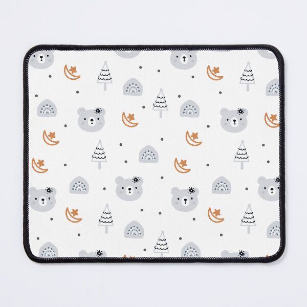 Item preview, Seamless pattern with cute bear in the open space designed and sold by Batda.