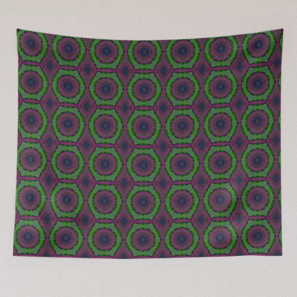 Item preview, African print Colorful pink, green, blue, brown and purple colors.  designed and sold by NaniniDesigns.