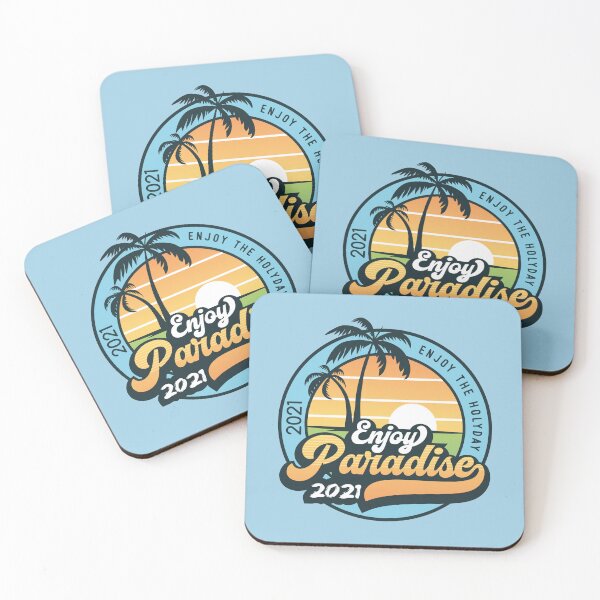 Item preview, Enjoy Paradise — Travel motivation quotes, lettering designed and sold by GreekTavern1979.