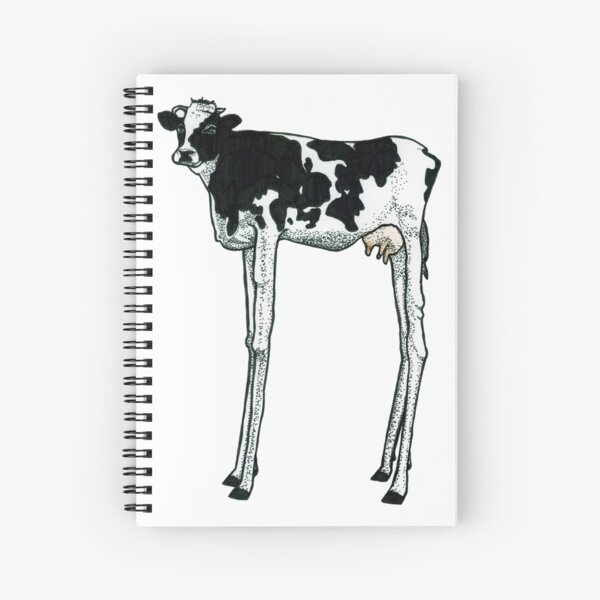 Long Legged Cow Spiral Notebook