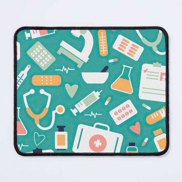 Item preview, Medical Items And Hearts Pattern designed and sold by EmilyFun.