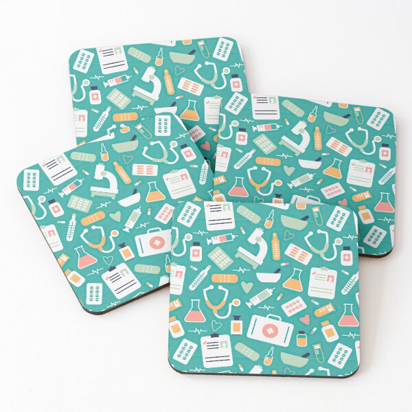 Item preview, Medical Items And Hearts Pattern designed and sold by EmilyFun.