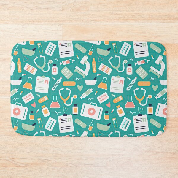 Item preview, Medical Items And Hearts Pattern designed and sold by EmilyFun.