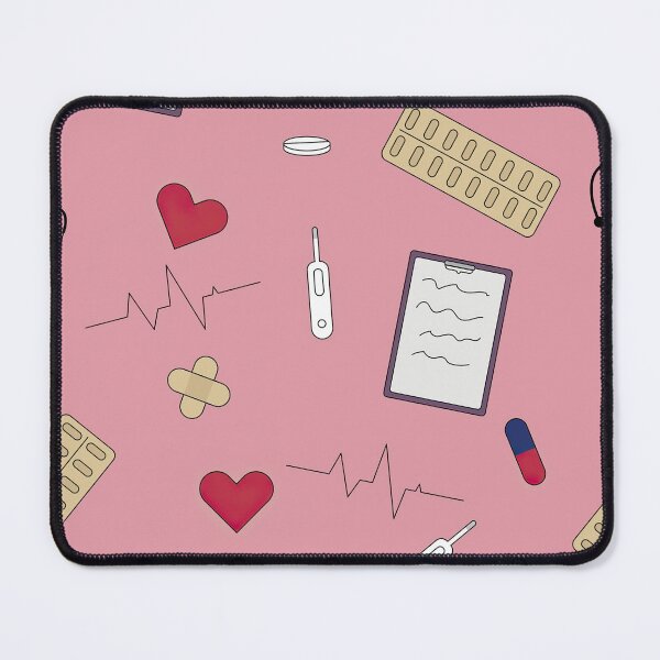 Item preview, Medical Objects On Pink Pattern designed and sold by EmilyFun.