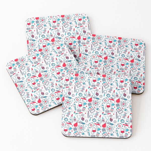 Item preview, Medical Objects On White Pattern designed and sold by EmilyFun.