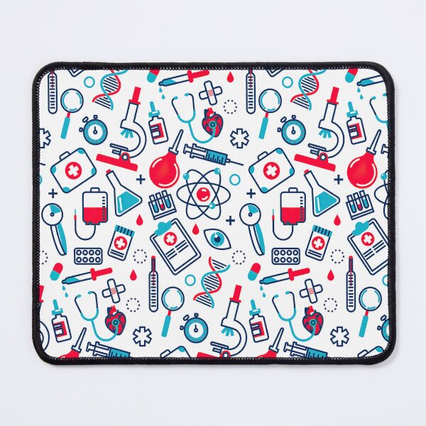 Item preview, Medical Objects On White Pattern designed and sold by EmilyFun.