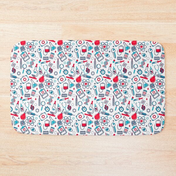 Item preview, Medical Objects On White Pattern designed and sold by EmilyFun.