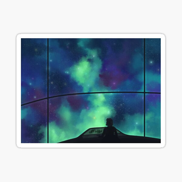 SEEK Space Poster 2 Sticker