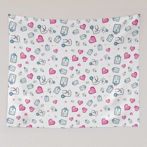 Item preview, Medical Stethoscope Heart Pattern designed and sold by EmilyFun.