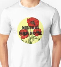 Neutrales Milchhotel Slim Fit T-Shirt