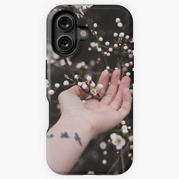 Item preview, Hand white Cherry UME soft case  designed and sold by Mcase Store.