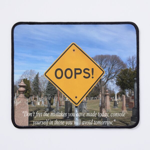 Item preview, Novelty Warning About Making Mistakes With a Consolation Prize Quotation  designed and sold by NovawayDirect.