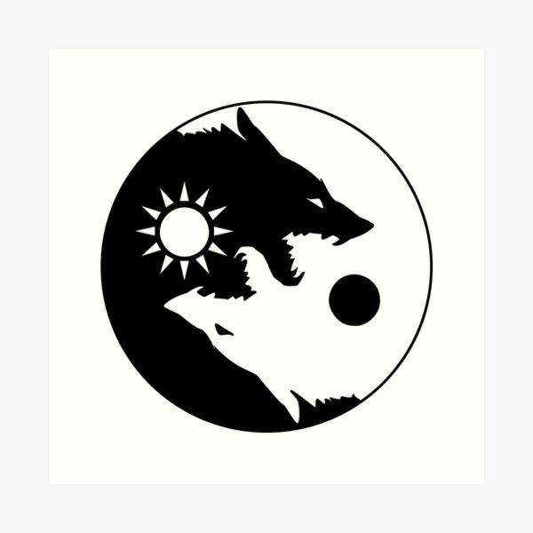 Skoll and Hati Art Print
