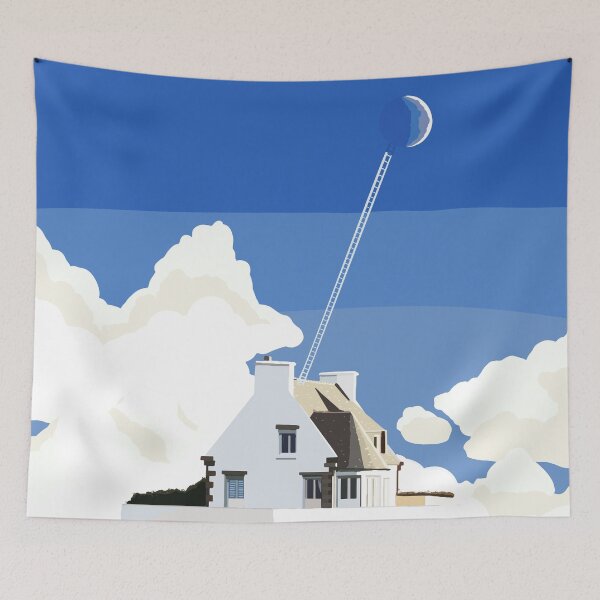Item preview, Crescent moon over Finistere designed and sold by Dreaming Shell.